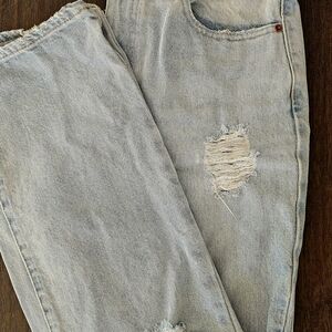 BDG Light Blue Distressed Women's Boot Cut Jeans